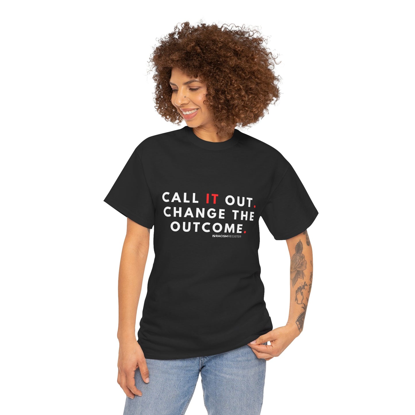Unisex Heavy Cotton Tee - 'Call it Out' Statement Shirt for Awareness