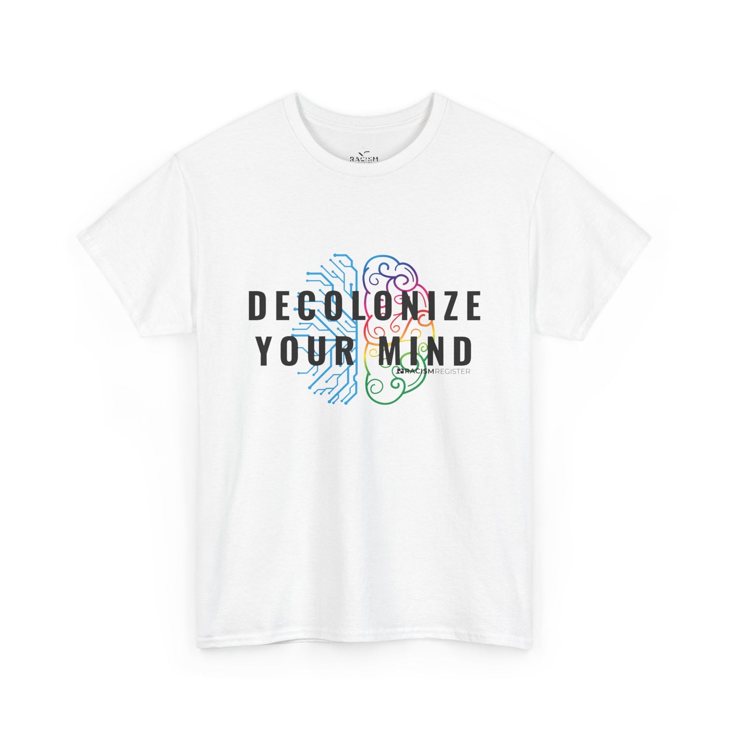 Unisex Heavy Cotton Tee - 'Decolonize Your Mind' Statement Shirt for Awareness