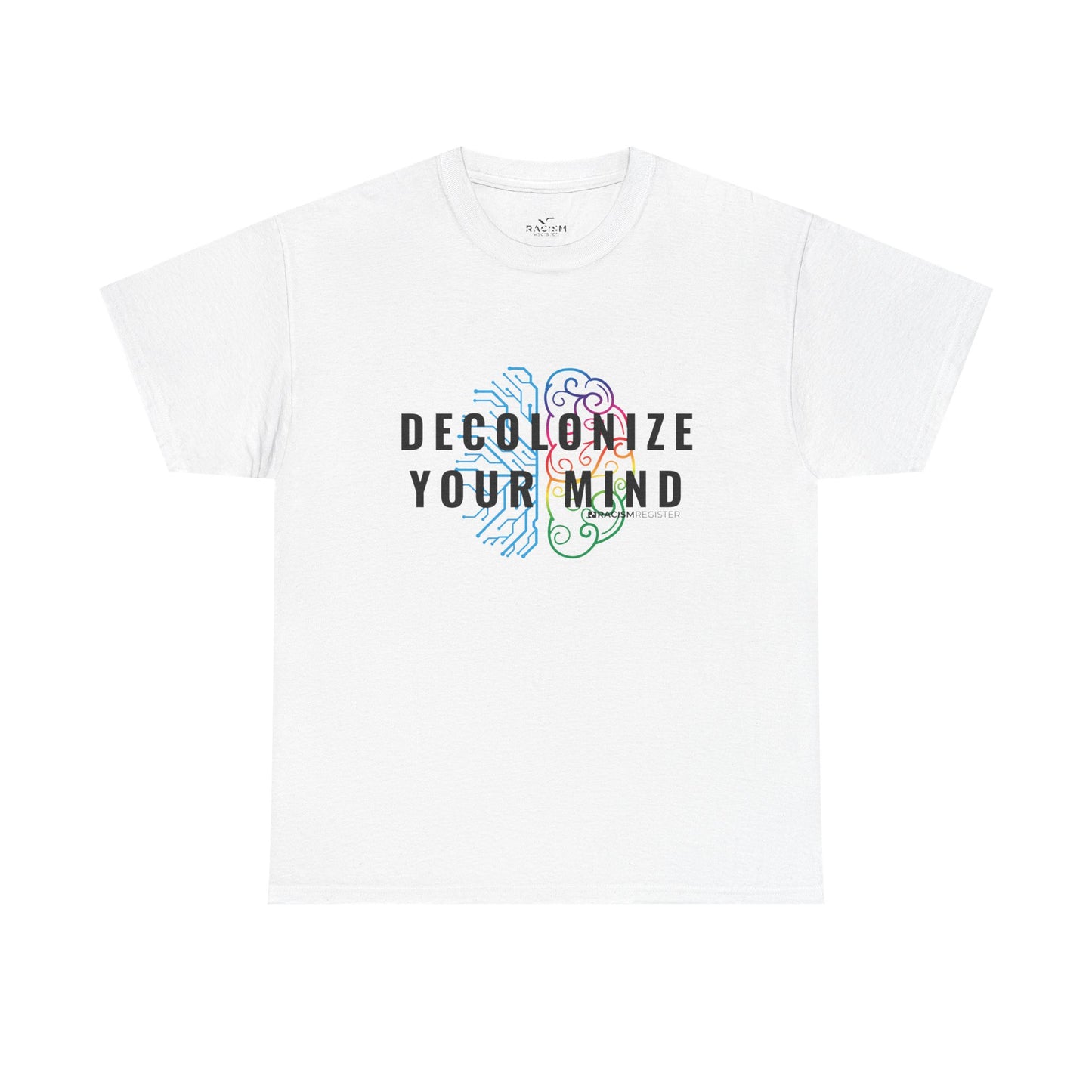 Unisex Heavy Cotton Tee - 'Decolonize Your Mind' Statement Shirt for Awareness