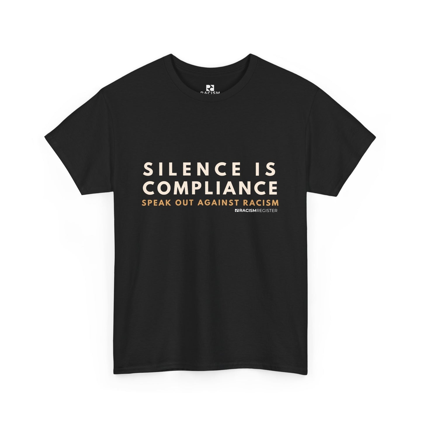 Unisex Heavy Cotton Tee - 'Silence is Compliance' Statement Shirt for Awareness