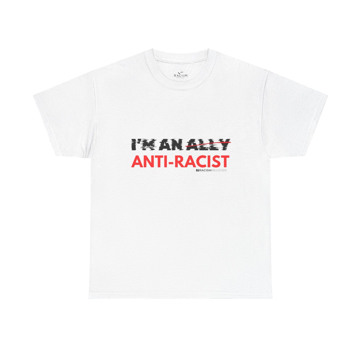 Copy of Unisex Heavy Cotton Tee - 'I'm an Ant-Racist' Statement Shirt for Awareness