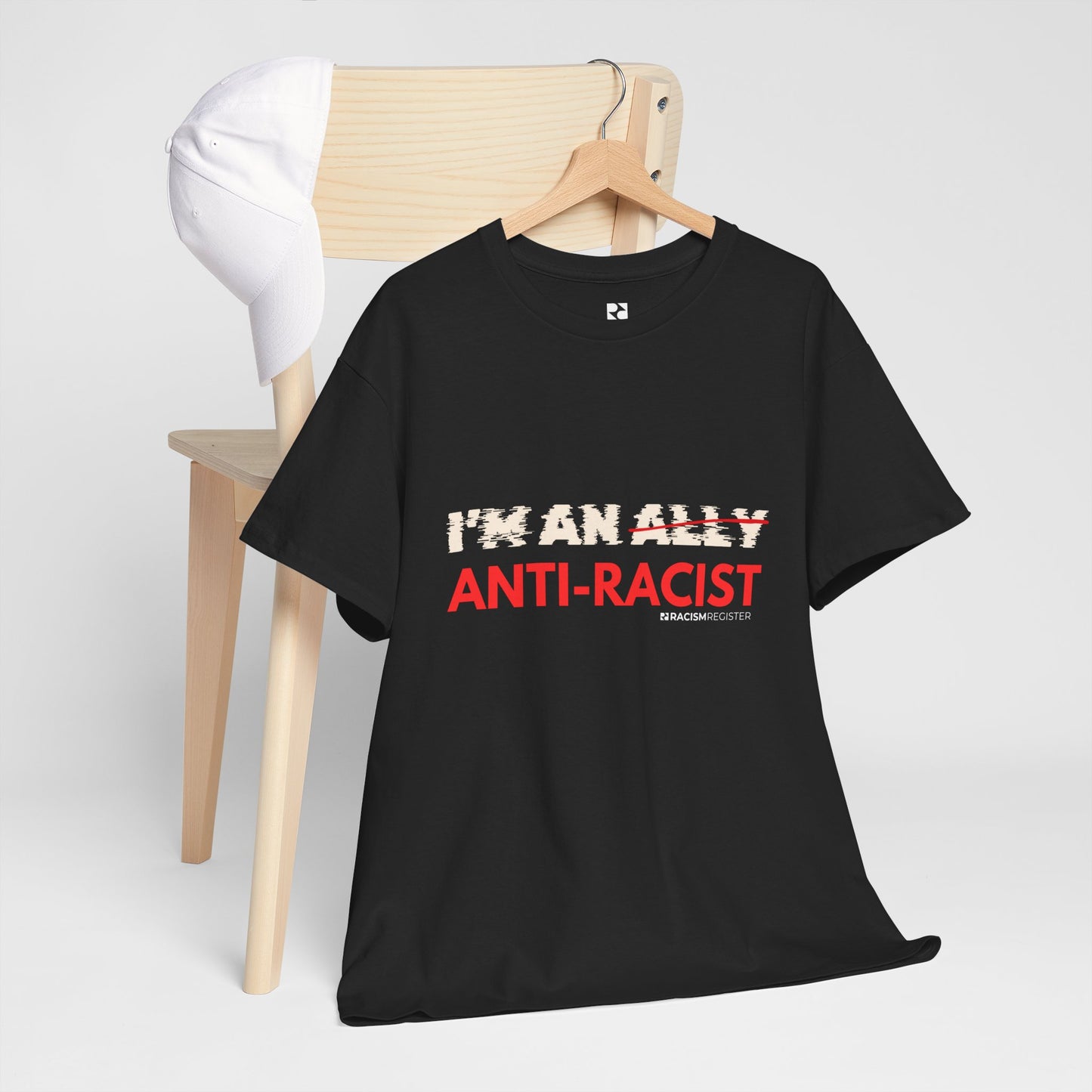 Unisex Heavy Cotton Tee - 'I'm an Ant-Racist' Statement Shirt for Awareness