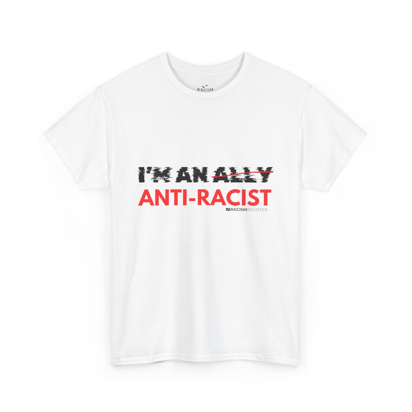 Copy of Unisex Heavy Cotton Tee - 'I'm an Ant-Racist' Statement Shirt for Awareness