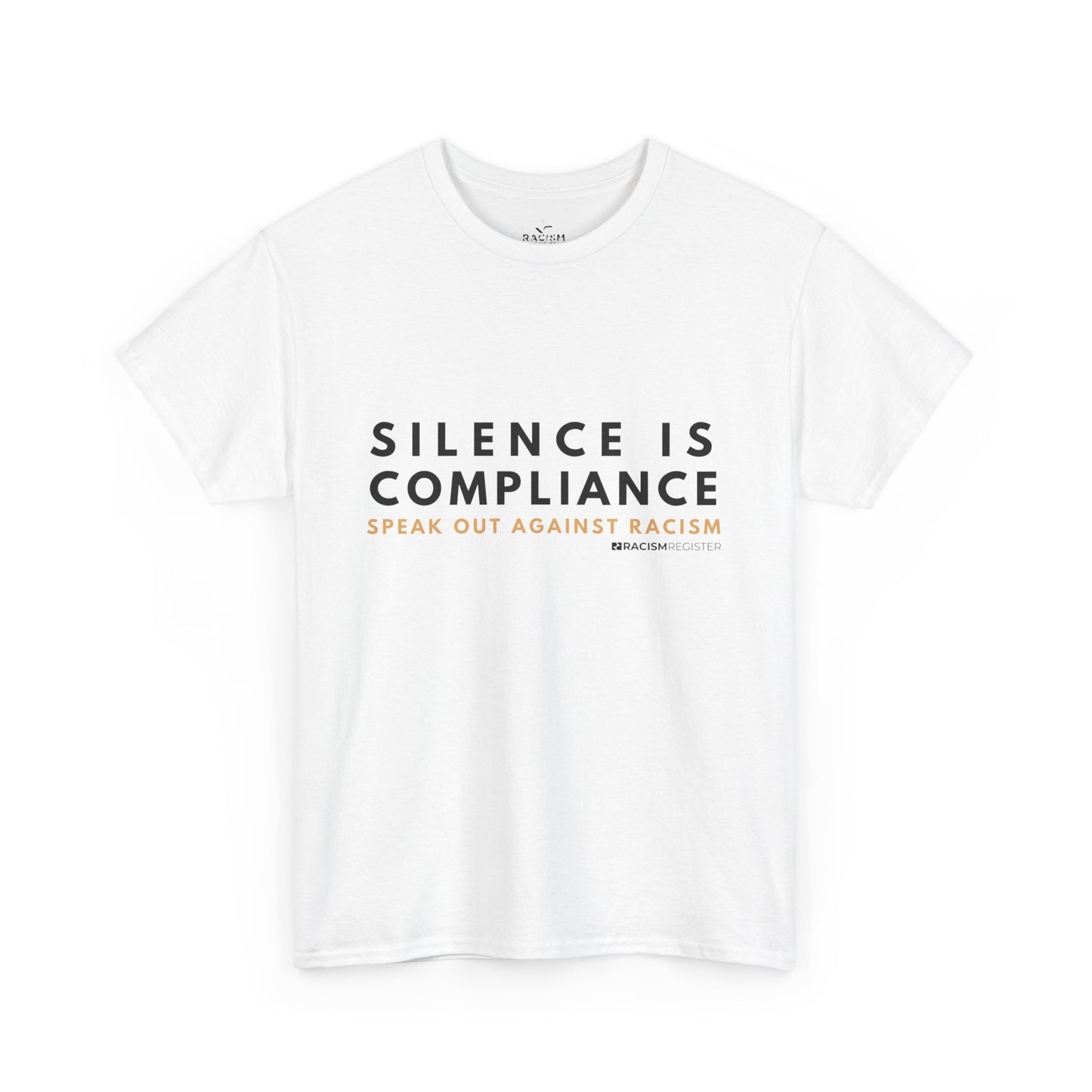Unisex Heavy Cotton Tee - 'Silence is Compliance' Statement Shirt for Awareness