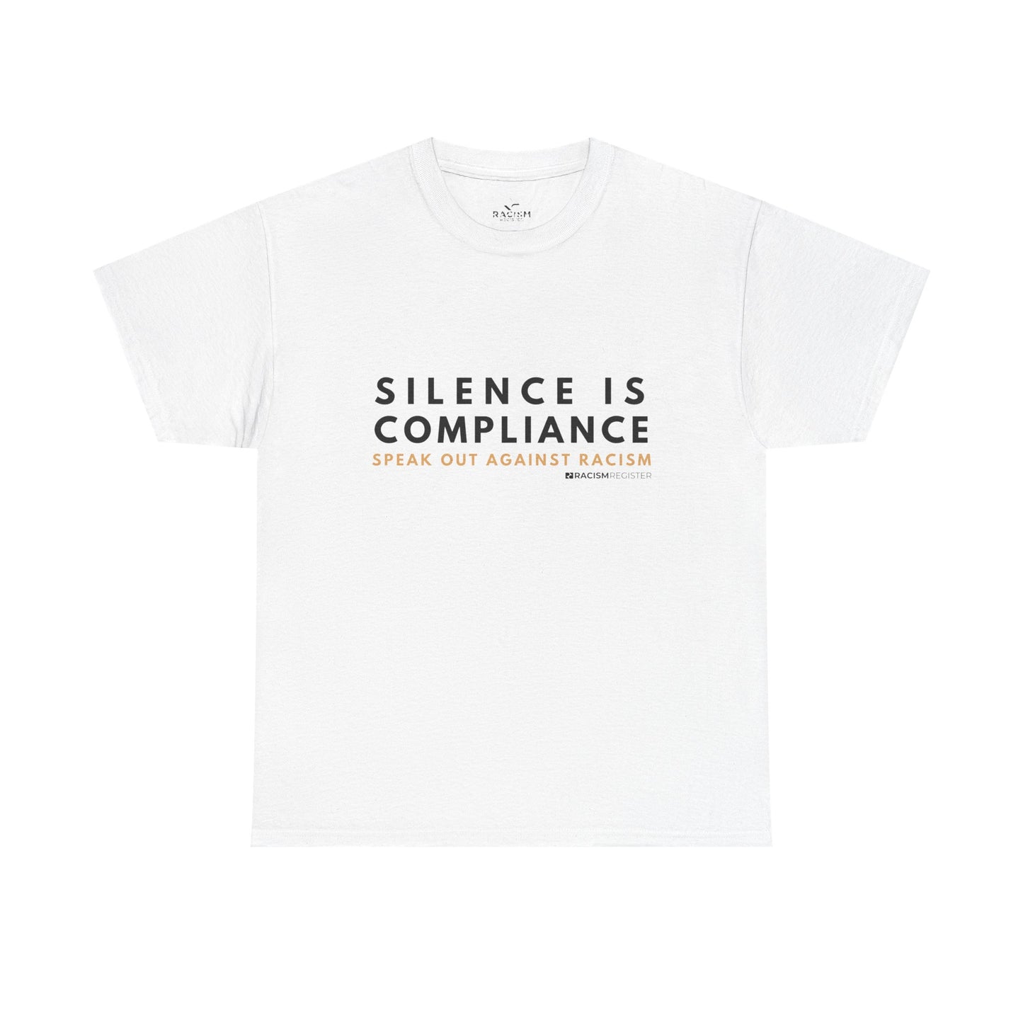 Unisex Heavy Cotton Tee - 'Silence is Compliance' Statement Shirt for Awareness